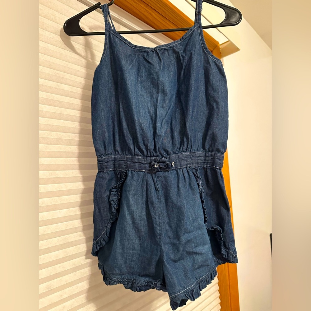 Limited Too Girls Faux Jean Romper